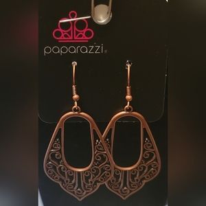 Paparazzi Bronze Earrings